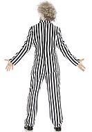 Beetlejuice, costume top and pants, vertical stripes